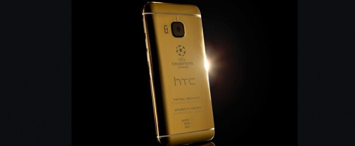 HTC’nin Yeni Atılımı “Şampiyonlar Ligi’ne Altın Kaplama Özel M9 Tasarımı”