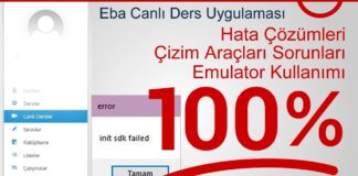 EBA Canlı Ders Sorunları ve Çözümleri