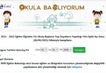 E- Okul Okula Kayıt Yaşı Hesapla