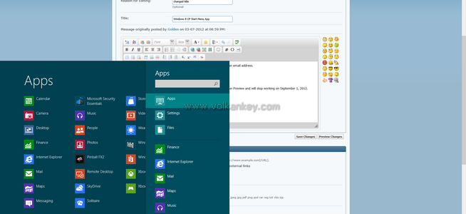 Windows 8 Bilgisayara Başlat Menüsü Eklemek
